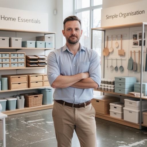 デスク上に置かれた文房具収納のアイデア画像